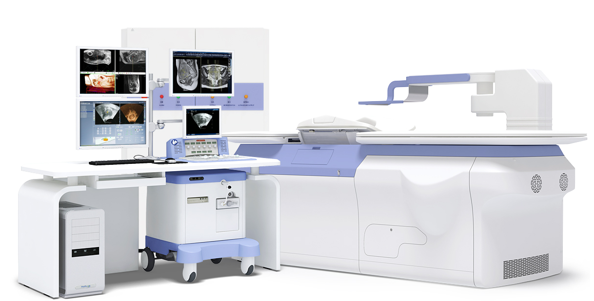 The dedicated uterine HIFU system at Barungil: imaging workstation and treatment bed